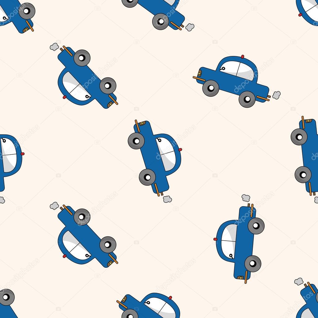 transportation car , cartoon seamless pattern background