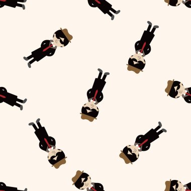 mafya, karikatür Dikişsiz desen arka plan