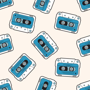 ses bandı, karikatür Dikişsiz desen arka plan