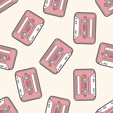 ses bandı, karikatür Dikişsiz desen arka plan