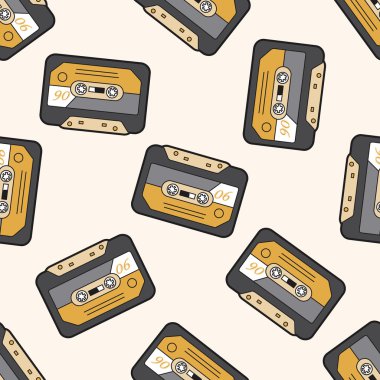 ses bandı, karikatür Dikişsiz desen arka plan