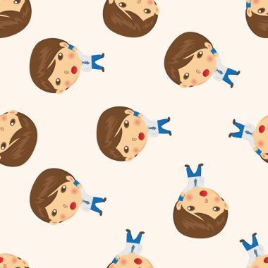 iş insanlar karakter, karikatür Dikişsiz desen arka plan