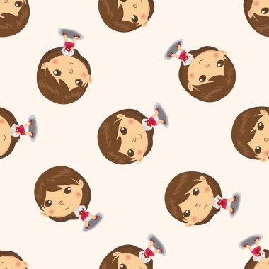 iş insanlar karakter, karikatür Dikişsiz desen arka plan