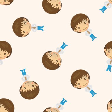 iş insanlar karakter, karikatür Dikişsiz desen arka plan