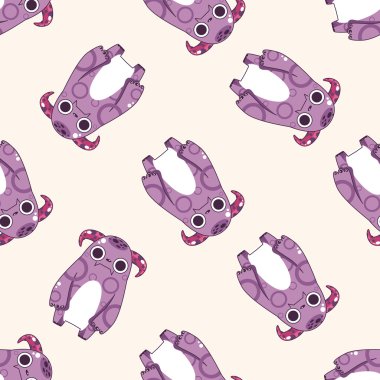 canavar çizgi film vecotr,, çizgi film Dikişsiz desen arka plan