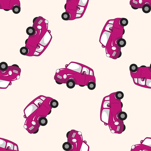 Transportation car , cartoon seamless pattern background — Stock Vector