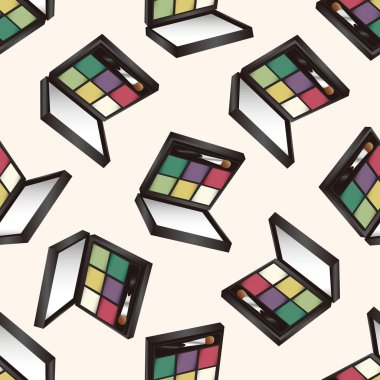 Kozmetik, karikatür Dikişsiz desen arka plan