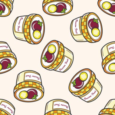 reçel, karikatür Dikişsiz desen arka plan