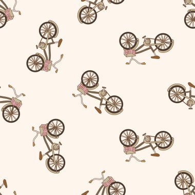 ulaşım motor, karikatür Dikişsiz desen arka plan