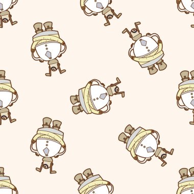 Robot, karikatür Dikişsiz desen arka plan