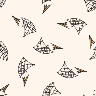 Balık tutma çizgi film, çizgi film Dikişsiz desen arka plan