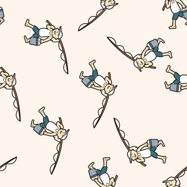 balıkçı çizgi film, çizgi film Dikişsiz desen arka plan