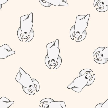 hayvan kutup ayısı çizgi film, çizgi film Dikişsiz desen arka plan