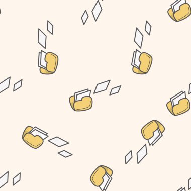 Masaüstü simgesi, karikatür Dikişsiz desen arka plan bilgisayar ilgili