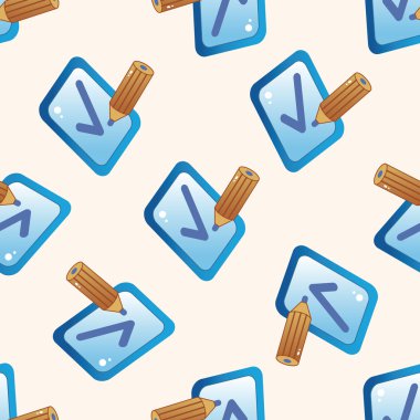 Masaüstü simgesi, karikatür Dikişsiz desen arka plan bilgisayar ilgili