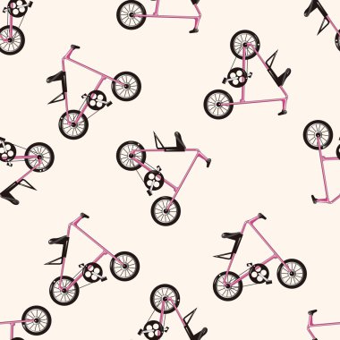 ulaşım motor, karikatür Dikişsiz desen arka plan