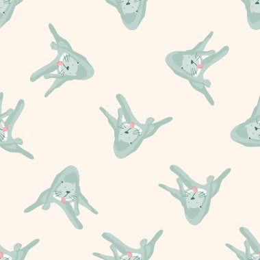 hayvan kedi çizgi film, çizgi film Dikişsiz desen arka plan