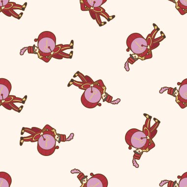 sirk sanatçısı, karikatür Dikişsiz desen arka plan