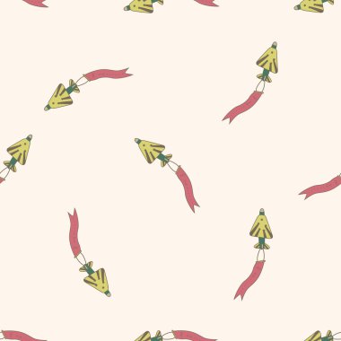 Uçak, karikatür Dikişsiz desen arka plan