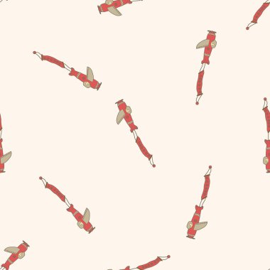 Uçak, karikatür Dikişsiz desen arka plan