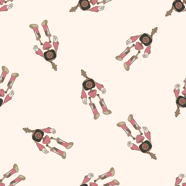 Robot, karikatür Dikişsiz desen arka plan