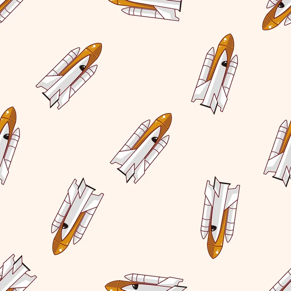 Uzay gemisi, karikatür Dikişsiz desen arka plan