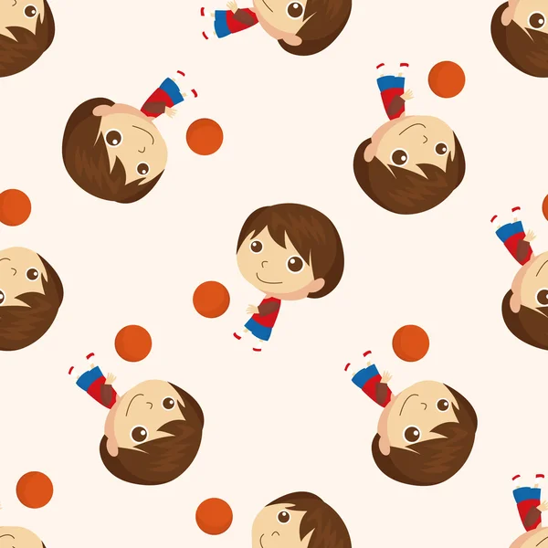 basketbol oyuncusu, karikatür Dikişsiz desen arka plan