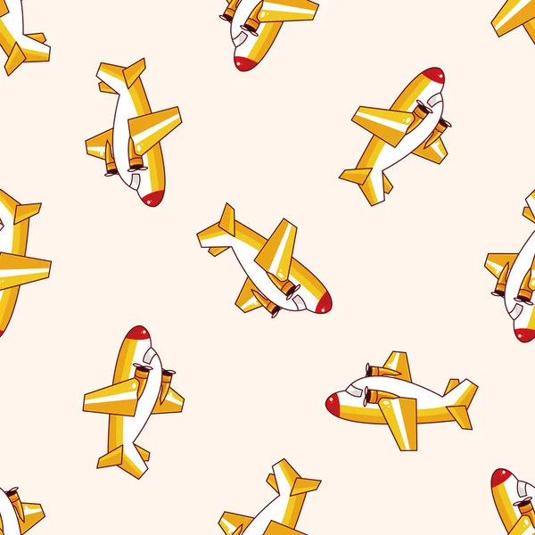 Uçak, karikatür Dikişsiz desen arka plan