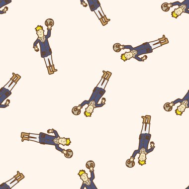 Küçük Prens, karikatür Dikişsiz desen arka plan