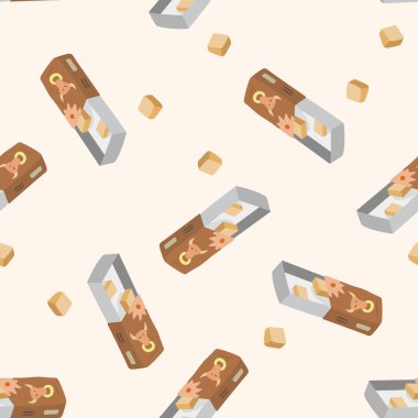 Çerezler, karikatür Dikişsiz desen arka plan