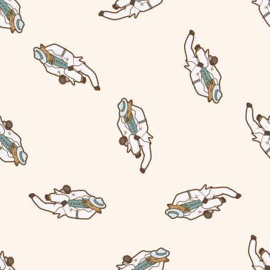 çizgi film, çizgi film Dikişsiz desen arka plan dans hayvan