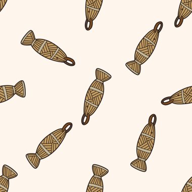 Balık tutmak için yem ekipmanlar, Dikişsiz desen arka plan çizgi film