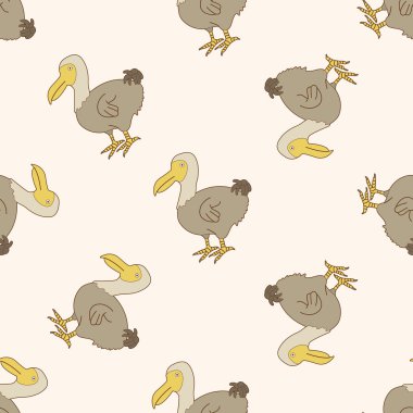 kuş çizgi film, çizgi film Dikişsiz desen arka plan