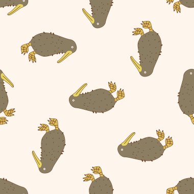 kuş çizgi film, çizgi film Dikişsiz desen arka plan