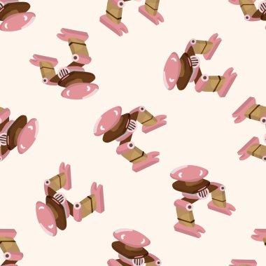 Robot, karikatür Dikişsiz desen arka plan