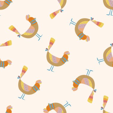 kuş çizgi film, çizgi film Dikişsiz desen arka plan