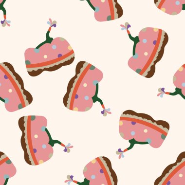 Stil kabak çizgi film, çizgi film Dikişsiz desen arka plan