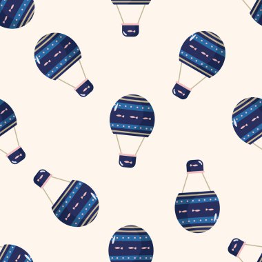 Stil sıcak hava balon, karikatür Dikişsiz desen arka plan