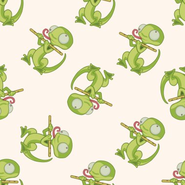 hayvan kertenkele enstrüman çizgi film, çizgi film Dikişsiz desen arka plan oynarken