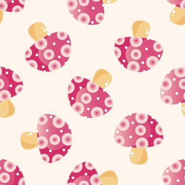 mantar çizgi film, çizgi film Dikişsiz desen arka plan