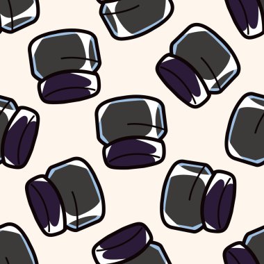 göz liner ve göz farı, karikatür Dikişsiz desen arka plan