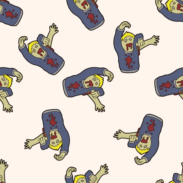 zombi, karikatür Dikişsiz desen arka plan