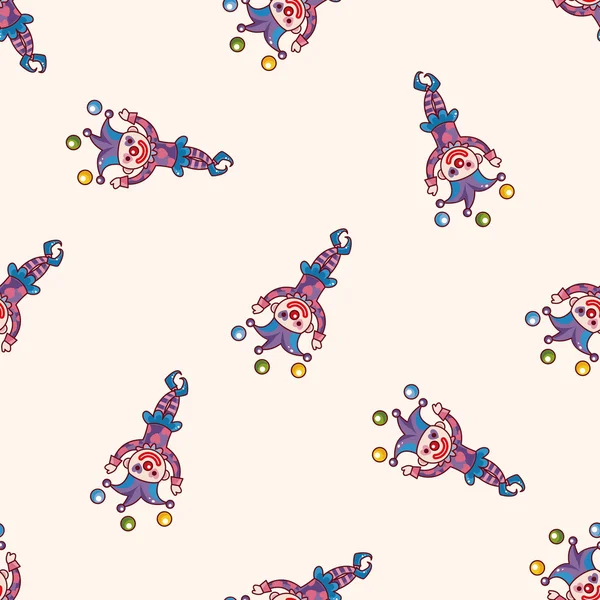 sirk palyaço, karikatür Dikişsiz desen arka plan