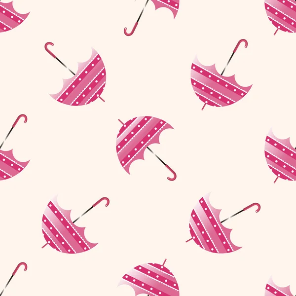 Umbrella, cartoon seamless pattern background — стоковый вектор