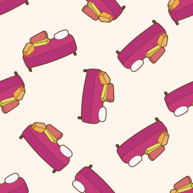 mobilya Tema tablo Danışma, karikatür Dikişsiz desen arka plan