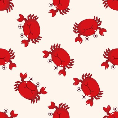 Yengeç çizgi filmi, karikatürsüz desenli arkaplan