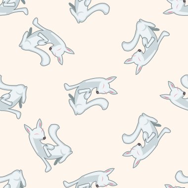 hayvan tilki çizgi film, çizgi film Dikişsiz desen arka plan