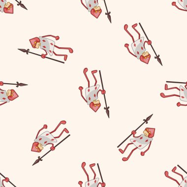 Alice Harikalar Diyarında, karikatür Dikişsiz desen arka plan