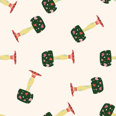 Tasarım lamba stil, çizgi film Dikişsiz desen arka plan