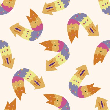 ok, karikatür Dikişsiz desen arka plan